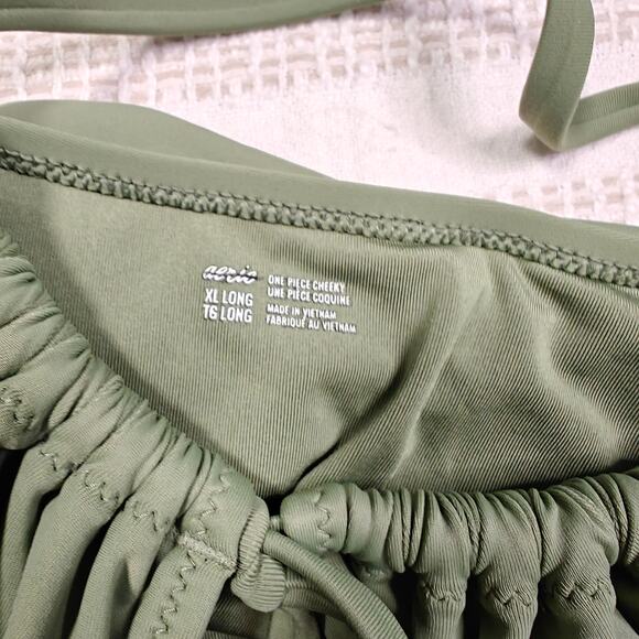 Aerie Green One Piece Cheeky Swimsuit Size XL Long NEW - Picture 5 of 6